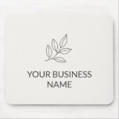 Neutral Minimalist Small Business Botanical Muismat (Voorkant)