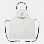 Neutral Minimalist Small Business Botanical Schort (Voorkant)