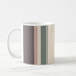 Neutral Minimalist Striped Mug – Pastel Modern Koffiemok