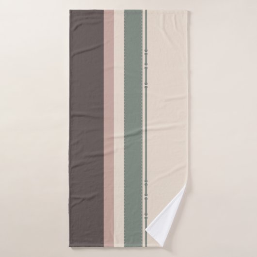 Neutral Minimalist Striped – Simple and Sleek Bad Handdoek (Badhanddoek)