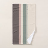 Neutral Minimalist Striped – Simple and Sleek Bad Handdoek (Handdoek)