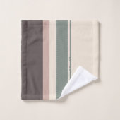 Neutral Minimalist Striped – Simple and Sleek Bad Handdoek (Wasdoekje)