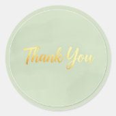 Neutral Minimalist Thank You Sticker (Voorkant)
