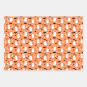 Neutral Mixed Halloween Patterns Ghost Pumpkins Inpakpapier Vel (Voorkant)