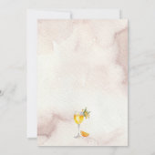  Neutral Mocktail Verjaardagsfeestuitnodiging Kaart (Achterkant)