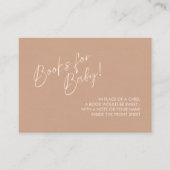 Neutral Modern Books for Baby Enclosure Card Informatiekaartje (Voorkant)