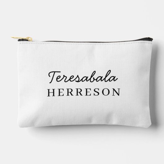 Neutral Modern Minimalist Stylish Monogram Etui (Voorkant)