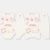 Neutral Modern Nautical Vissen Boy Baby shower Bedankdoosjes (Ongevouwen)