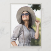 Neutral Modern Photo Graduation Announcement Kaart (Achterkant)