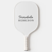 Neutral Monogram | Modern Minimalist Chic Style Pickleball Paddle (Voorkant)