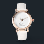 Neutral Monogram Modern Minimalist Stylish Design Horloge<br><div class="desc">This neutral monogram design features a modern, minimalist, and stylish aesthetic perfect for watches. The clean lines and balanced layout create a sophisticated and timeless look suitable for both men and women. Ideal for anyone who appreciates subtle personalization, modern design, and elegance in everyday accessories. Makes a thoughtful gift for...</div>