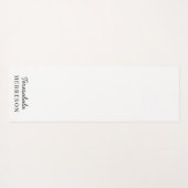 Neutral Monogram Modern Minimalist Stylish Design Yogamat (Achterkant (horizontaal))