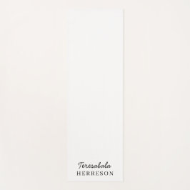 Neutral Monogram Modern Minimalist Stylish Design Yogamat