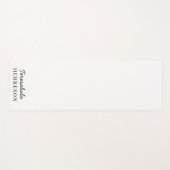 Neutral Monogram Modern Minimalist Stylish Design Yogamat (Voorkant (horizontaal))