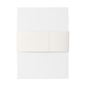 Neutral Monogram Modern Wedding Uitnodigingen Wikkel (Achterkant Voorbeeld)