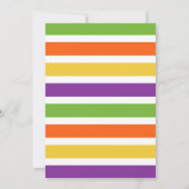 Neutral Monster Typography Halloween-Baby shower Kaart (Achterkant)