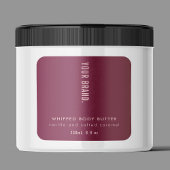 Neutral Mulberry & Pink Minimal Jar Product Label