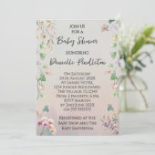Neutral Nature Inspired Baby Shower Invitation Kaart (Staand voorkant)