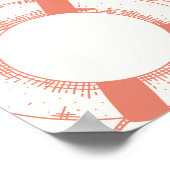 Neutral Nautical Vissen Boy Baby shower Welkom Poster (Hoek)