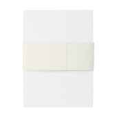 Neutral \ Offwhite Wedding  Uitnodigingen Wikkel (Achterkant Voorbeeld)