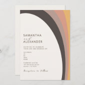 Neutral Ombre Boho Rainbow Casual Weddenschap Kaart (Voorkant / Achterkant)