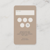 Neutral Palette Beauty Salon QR Code Loyalty & Visitekaartje (Achterkant)