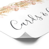 Neutral Palm and Pampas Flower Decor Wedding Poster (Hoek)