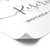 Neutral Palm and Pampas Flower Decor Wedding Poster (Hoek)