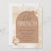 Neutral Pampas Baby Brunch Baby shower Kaart (Voorkant)