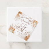 Neutral Pampas Baby Brunch Bedankt Bedankjes Labels (In situ)