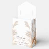 Neutral Pampas-Baby shower Bedankdoosjes (Geopend)