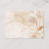 Neutral Pampas boeken voor Baby Kaart (Achterkant)