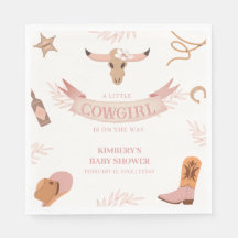 Neutral Pink Boho Wild West Cowgirl Baby shower