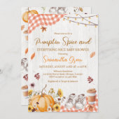 Neutral Pumpkin Spice Alles Mooi Baby shower Kaart (Voorkant / Achterkant)