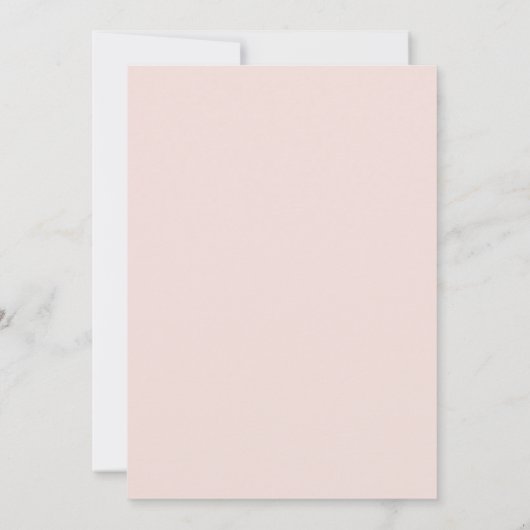 Neutral roze Boho Arch Cactus Baby shower Bedankkaart (Achterkant)