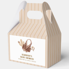 Neutral Rustic Boho Cactus Cowgirl Baby shower Bedankdoosjes