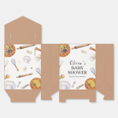 Neutral Rustic Cutie Baking Pie Baby shower Bedankdoosjes (Ongevouwen)