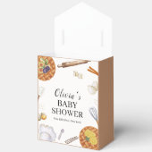 Neutral Rustic Cutie Baking Pie Baby shower Bedankdoosjes (Open)