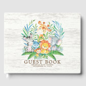 Neutral Safari Oerwoud Baby shower Gastenboek (Voorkant)