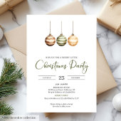 Neutral Sage Ivory Scandinavian Christmas Party Kaart