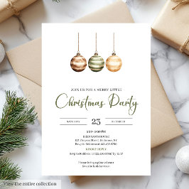 Neutral Sage Ivory Scandinavian Christmas Party Kaart