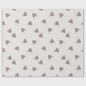Neutral Santa Hat Minimal Christmas Wrapping Paper Cadeaupapier (Vlak)