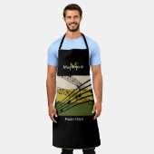 Neutral Shades Muzieknoten | Gepersonaliseerd mono Schort (Gedragen)