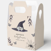 Neutral Simple Little Boo Witch Pet Baby shower Bedankdoosjes (Open)