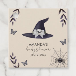 Neutral Simple Little Boo Witch Pet Baby shower Bedankjes Labels