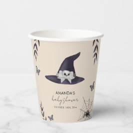 Neutral Simple Little Boo Witch Pet Baby shower Papieren Bekers