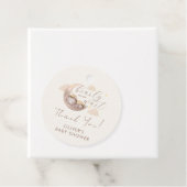 Neutral Sleep Beer Moon Star Baby shower Bedankjes Labels (In situ)