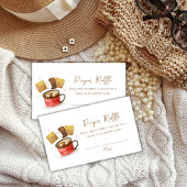 Neutral S'more Fun Luier Raffle Baby shower Informatiekaartje