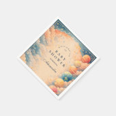 Neutral Space Planets Stars Baby Shower Servet (Hoek)