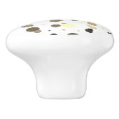 Neutral Splatter Drawer Pulls Keramische Knop (Zijkant)